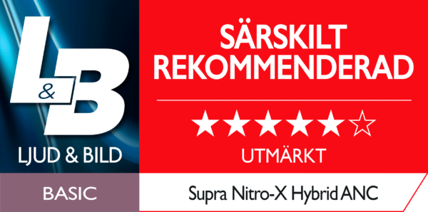 Supra Headphones NiTRO-X Hybrid ANC Trådlösa hörlurar