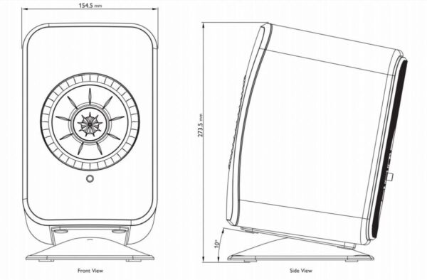 KEF P1 Desk Pad Högtalarstativ - Golvstativ/Centerstativ