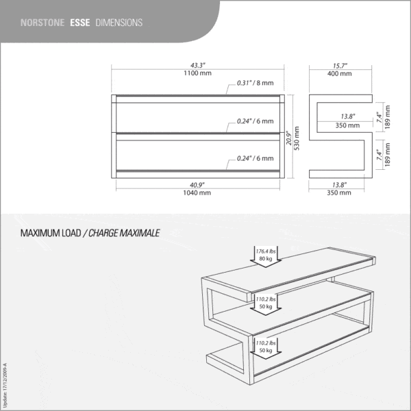 Norstone Esse Tv-bänkar