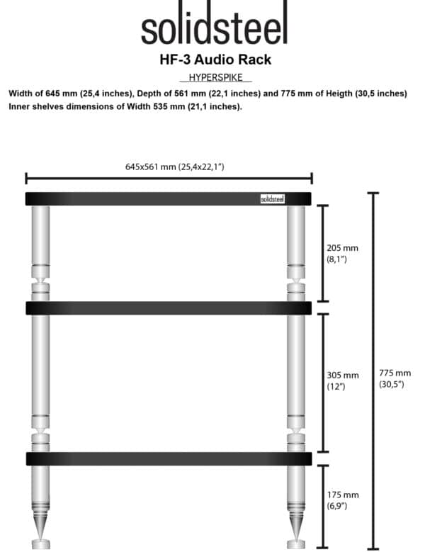 Solidsteel HF-3 Stereobänkar