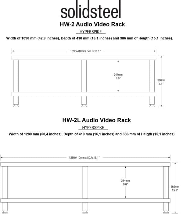 Solidsteel HW-2 Tv-bänkar