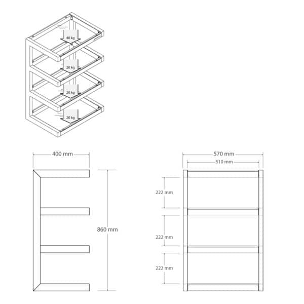 Norstone Esse Hifi Stereobänkar