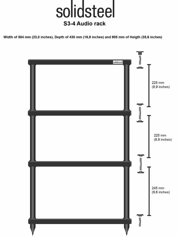 Solidsteel S3-4 Stereobänkar