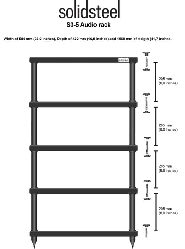 Solidsteel S3-5 Stereobänkar