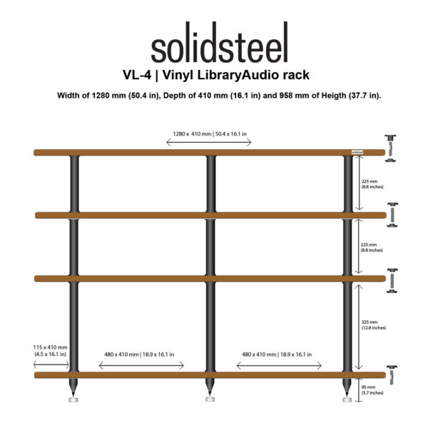 Solidsteel VL-4 Tv-bänkar