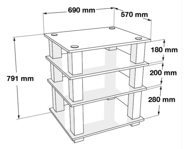 Norstone Square HiFi Stereorack - Bild 6