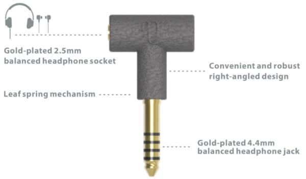 iFi Audio Headphone Adapter 4,4mm to 2,5mm Övriga Kontakter