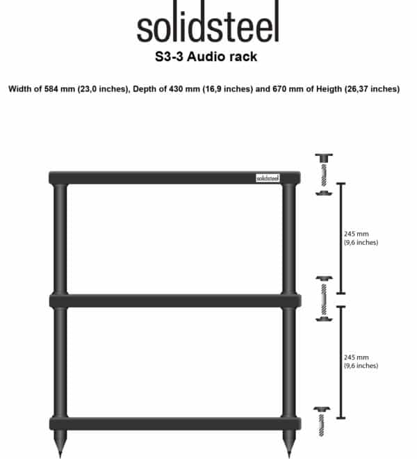 Solidsteel S3-3 Stereobänkar