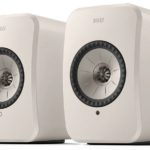 Kef högtalarpar i cremevit färg