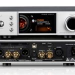 Försteg 2-Kanal, D/A Omvandlare & DAC Cayin iDAC-6 MK2. Framsida i aluminium och display, baksida ut/ingångar.