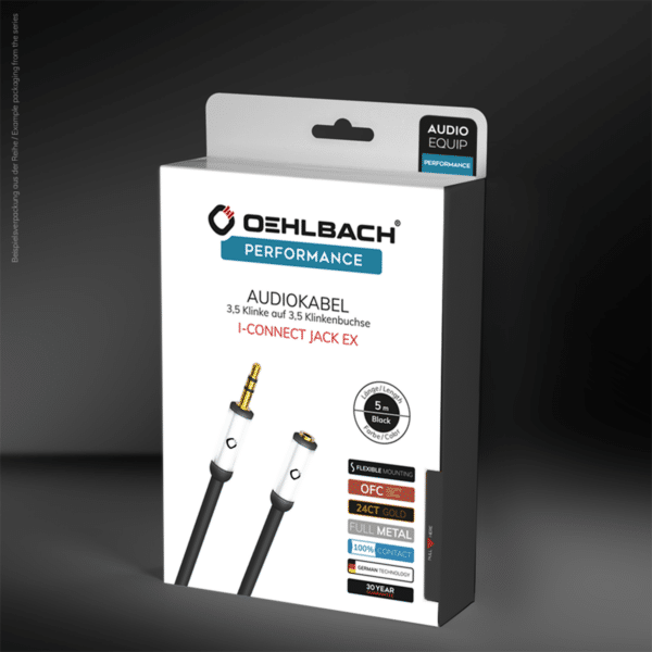 Förlängningskabel 3,5mm Oehlbach i-Connect Jack EX