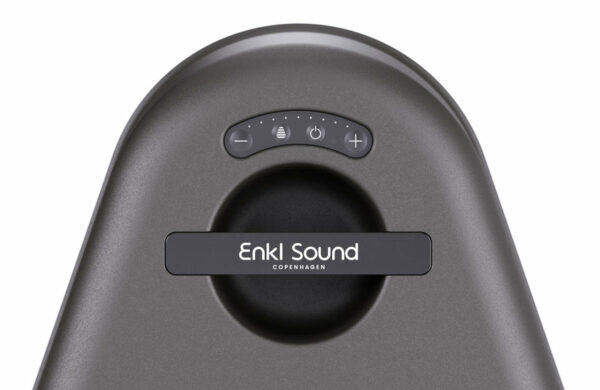 Knappar på baksida av bluetooth-högtalare Enkl Sound ES1.