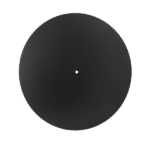 Slip mat i kolfiber till vinylspelare som dämpar och absorberar oönskade vibrationer.