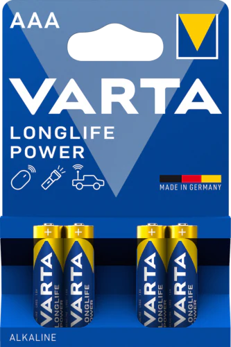 Varta Longlife Power AAA-batteri, 4-pack Varta Longlife Power AAA-batteri, 4-pack