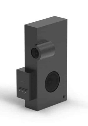 Transparent Brutalist Speaker Metal