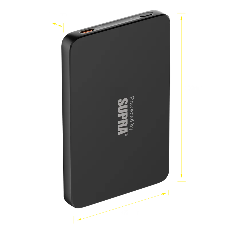 Supra PowerSlim™ Magnetic Wireless Powerbank 15W Supra PowerSlim™ Magnetic Wireless Powerbank 15W